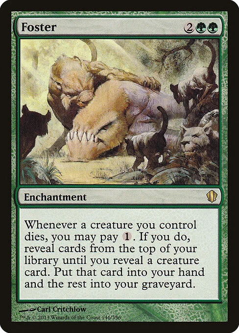 Foster, carta Magic di tipo Enchantment illustrata da Carl Critchlow