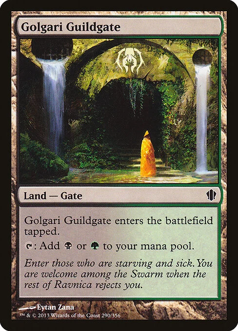 Golgari Guildgate, carta Magic di tipo Land — Gate illustrata da Eytan Zana