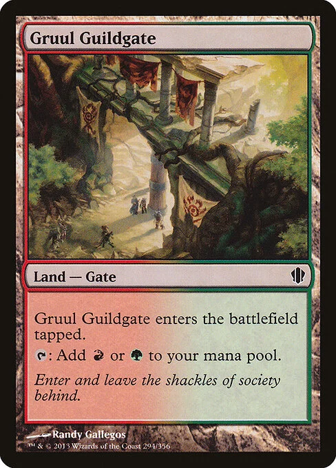 Gruul Guildgate, carta Magic di tipo Land — Gate illustrata da Randy Gallegos