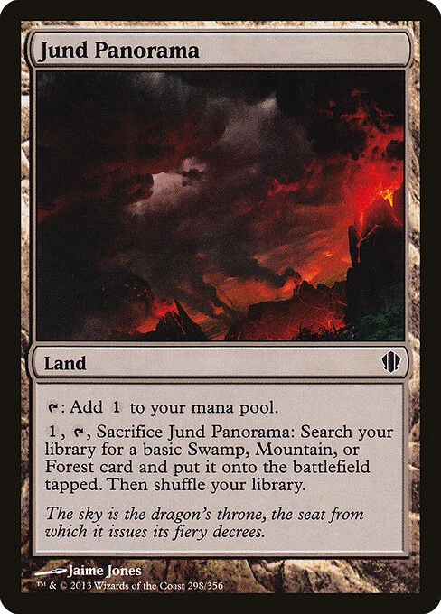 Jund Panorama, carta Magic di tipo Land illustrata da Jaime Jones