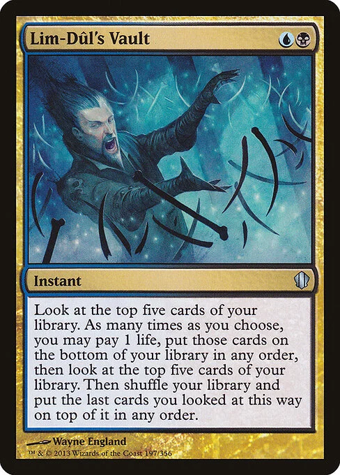 Lim-Dûl's Vault, carta Magic di tipo Instant illustrata da Wayne England
