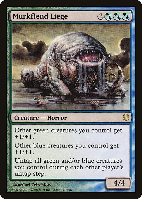 Murkfiend Liege, carta Magic di tipo Creature — Horror illustrata da Carl Critchlow