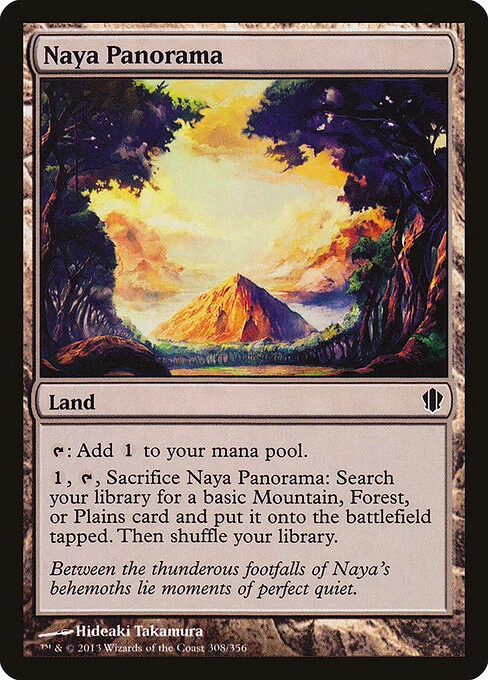 Naya Panorama, carta Magic di tipo Land illustrata da Hideaki Takamura