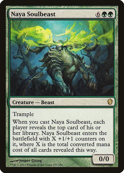 Naya Soulbeast, carta Magic di tipo Creature — Beast illustrata da Jesper Ejsing