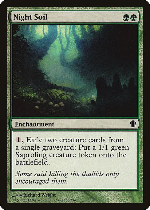Night Soil, carta Magic di tipo Enchantment illustrata da Richard Wright