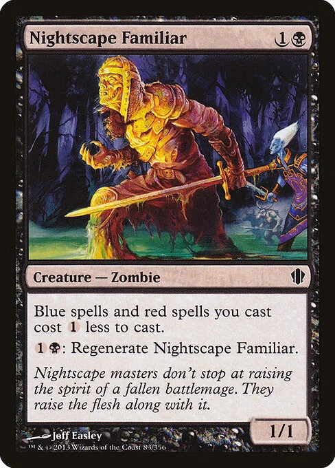 Nightscape Familiar, carta Magic di tipo Creature — Zombie illustrata da Jeff Easley