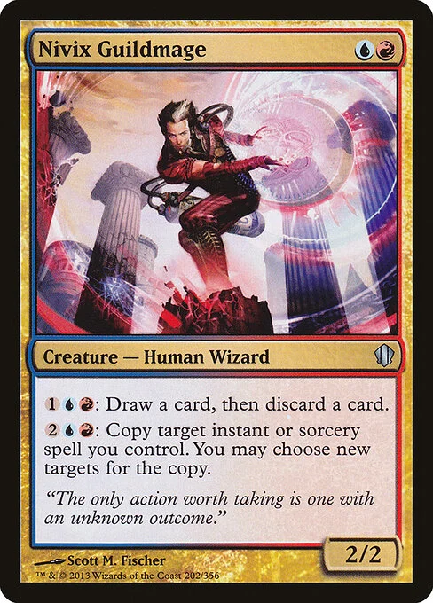 Nivix Guildmage, carta Magic di tipo Creature — Human Wizard illustrata da Scott M. Fischer
