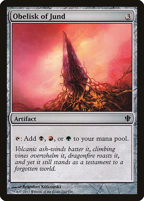 Obelisk of Jund, carta Magic di tipo Artifact illustrata da Brandon Kitkouski
