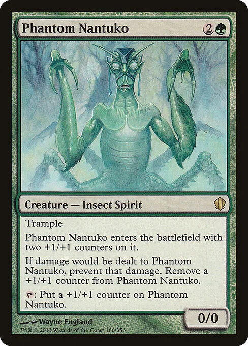 Phantom Nantuko, carta Magic di tipo Creature — Insect Spirit illustrata da Wayne England
