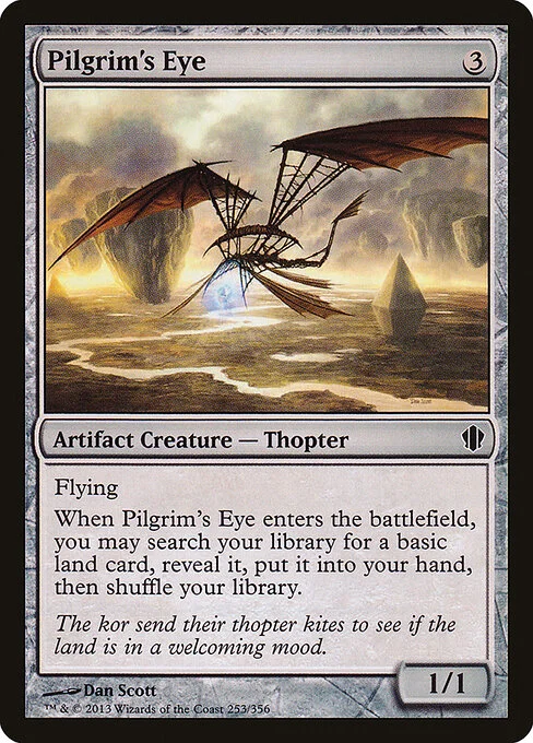 Pilgrim's Eye, carta Magic di tipo Artifact Creature — Thopter illustrata da Dan Murayama Scott
