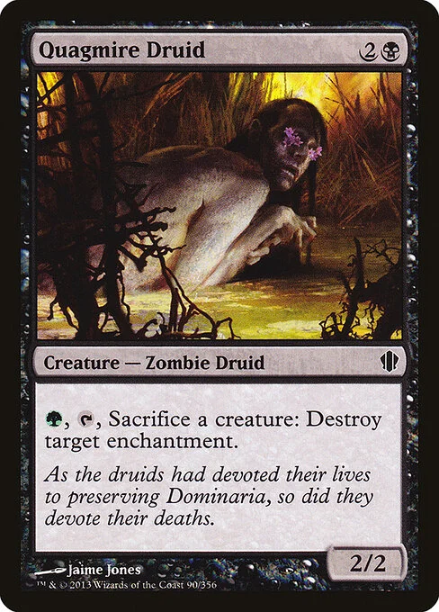 Quagmire Druid, carta Magic di tipo Creature — Zombie Druid illustrata da Jaime Jones