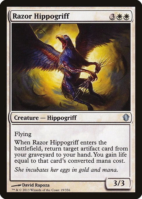 Razor Hippogriff, carta Magic di tipo Creature — Hippogriff illustrata da David Rapoza