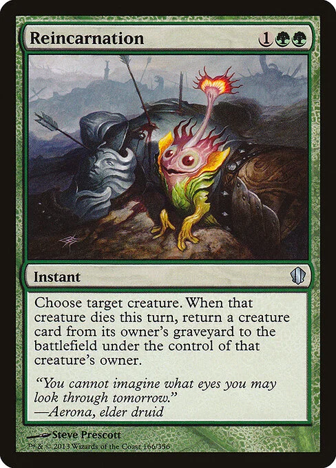 Reincarnation, carta Magic di tipo Instant illustrata da Steve Prescott