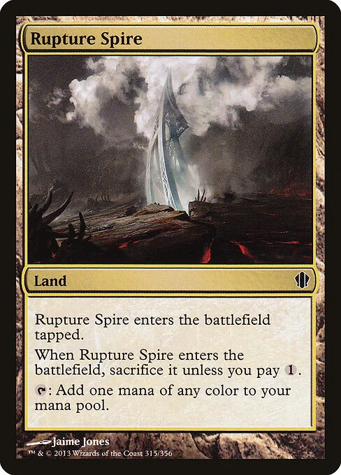 Rupture Spire, carta Magic di tipo Land illustrata da Jaime Jones