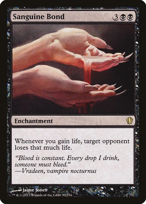 Sanguine Bond, carta Magic di tipo Enchantment illustrata da Jaime Jones