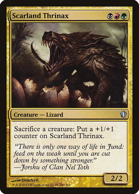 Scarland Thrinax, carta Magic di tipo Creature — Lizard illustrata da Daarken