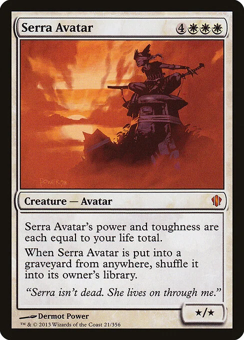 Serra Avatar, carta Magic di tipo Creature — Avatar illustrata da Dermot Power