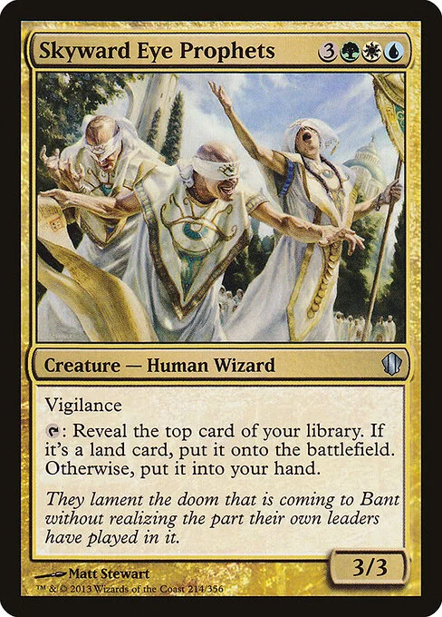 Skyward Eye Prophets, carta Magic di tipo Creature — Human Wizard illustrata da Matt Stewart