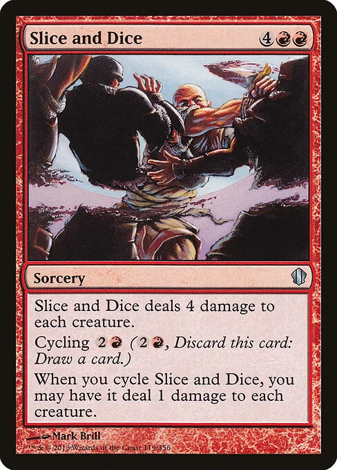 Slice and Dice, carta Magic di tipo Sorcery illustrata da Mark Brill