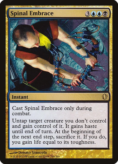 Spinal Embrace, carta Magic di tipo Instant illustrata da Donato Giancola