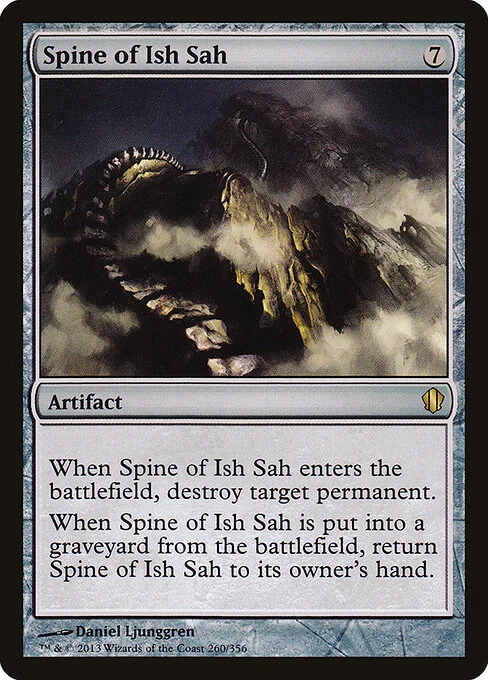 Spine of Ish Sah, carta Magic di tipo Artifact illustrata da Daniel Ljunggren