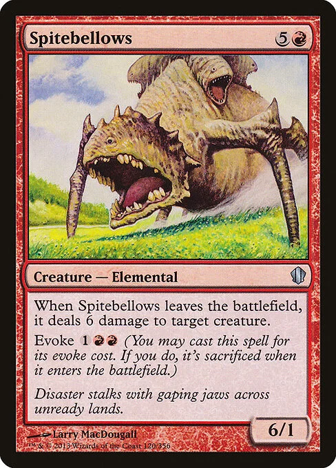 Spitebellows, carta Magic di tipo Creature — Elemental illustrata da Larry MacDougall