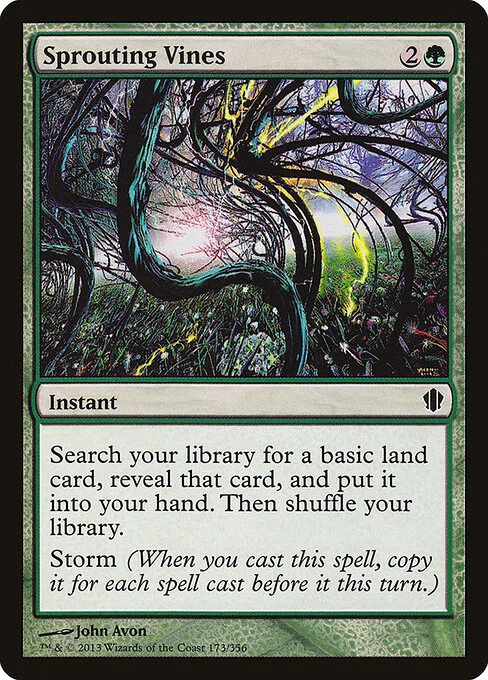 Sprouting Vines, carta Magic di tipo Instant illustrata da John Avon