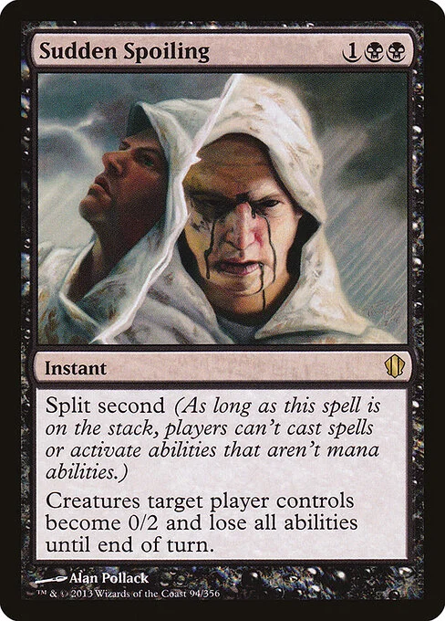 Sudden Spoiling, carta Magic di tipo Instant illustrata da Alan Pollack
