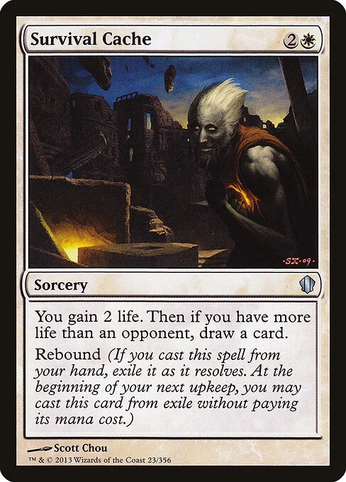 Survival Cache, carta Magic di tipo Sorcery illustrata da Scott Chou