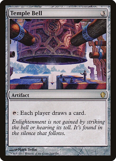 Temple Bell, carta Magic di tipo Artifact illustrata da Mark Tedin