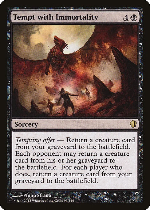 Tempt with Immortality, carta Magic di tipo Sorcery illustrata da Philip Straub