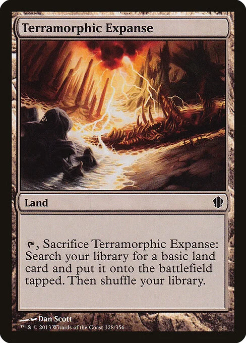 Terramorphic Expanse, carta Magic di tipo Land illustrata da Dan Murayama Scott