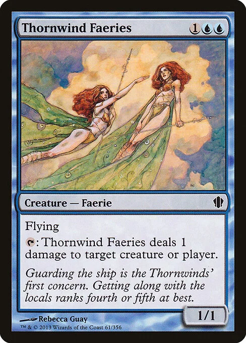 Thornwind Faeries, carta Magic di tipo Creature — Faerie illustrata da Rebecca Guay