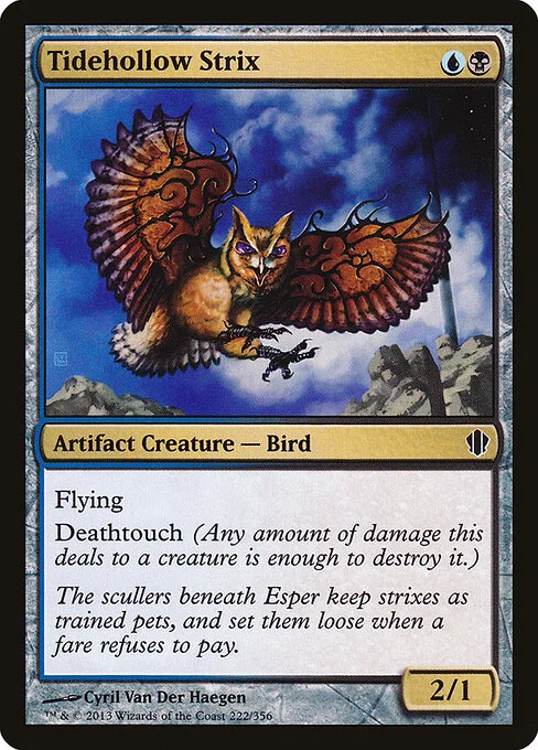 Tidehollow Strix, carta Magic di tipo Artifact Creature — Bird illustrata da Cyril Van Der Haegen