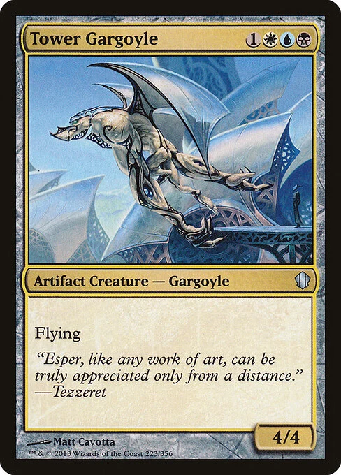 Tower Gargoyle, carta Magic di tipo Artifact Creature — Gargoyle illustrata da Matt Cavotta