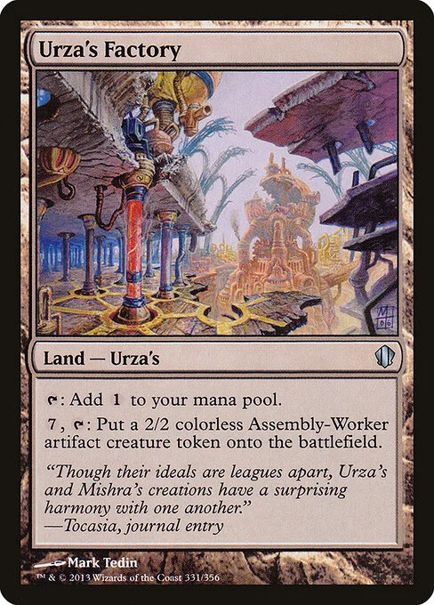Urza's Factory, carta Magic di tipo Land — Urza's illustrata da Mark Tedin