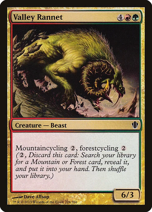 Valley Rannet, carta Magic di tipo Creature — Beast illustrata da Dave Allsop