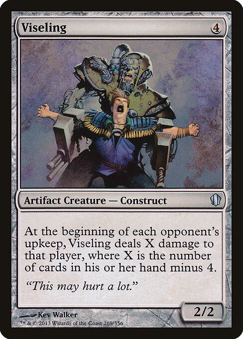 Viseling, carta Magic di tipo Artifact Creature — Phyrexian Construct illustrata da Kev Walker