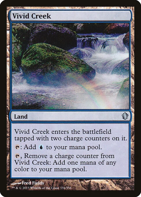 Vivid Creek, carta Magic di tipo Land illustrata da Fred Fields
