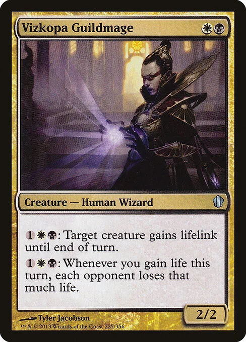 Vizkopa Guildmage, carta Magic di tipo Creature — Human Wizard illustrata da Tyler Jacobson