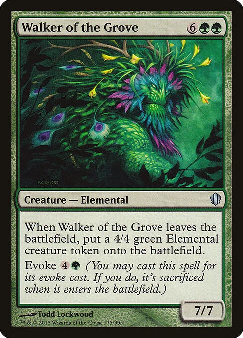 Walker of the Grove, carta Magic di tipo Creature — Elemental illustrata da Todd Lockwood