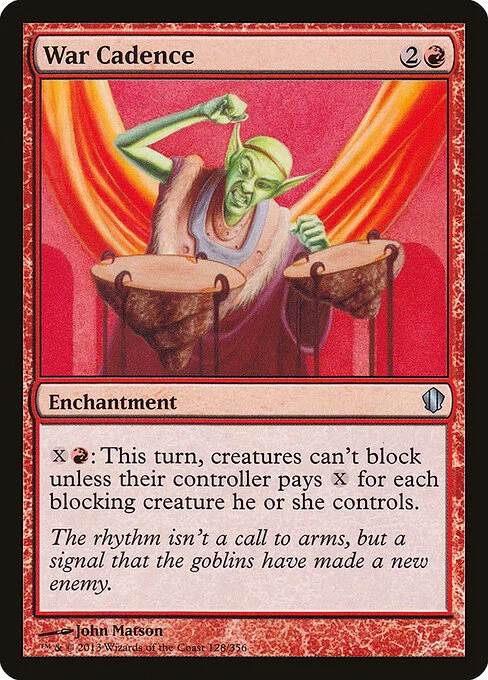 War Cadence, carta Magic di tipo Enchantment illustrata da John Matson
