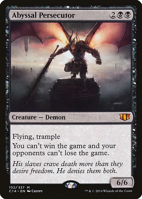 Abyssal Persecutor, carta Magic di tipo Creature — Demon illustrata da Chippy