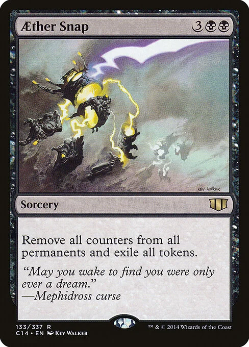Aether Snap, carta Magic di tipo Sorcery illustrata da Kev Walker