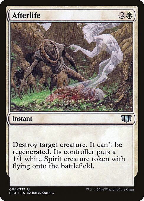 Afterlife, carta Magic di tipo Instant illustrata da Brian Snõddy