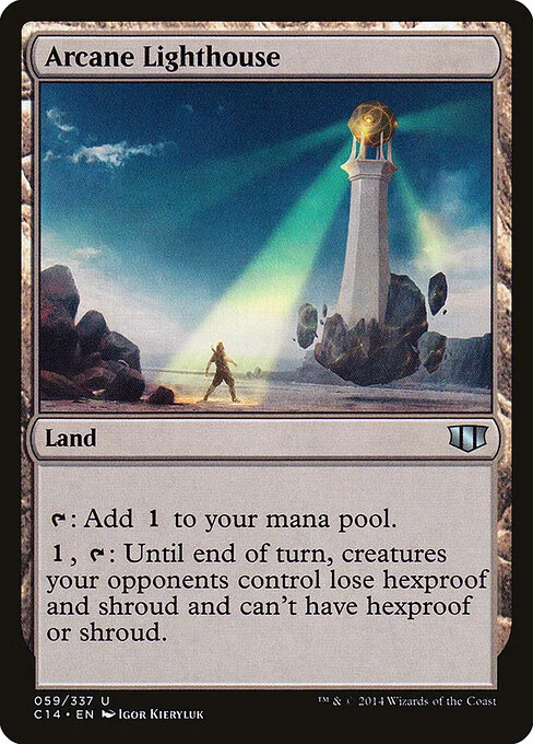 Arcane Lighthouse, carta Magic di tipo Land illustrata da Igor Kieryluk