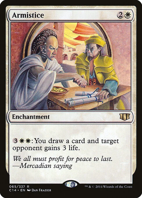 Armistice, carta Magic di tipo Enchantment illustrata da Dan Frazier