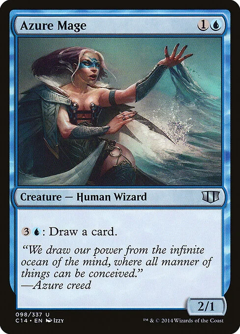 Azure Mage, carta Magic di tipo Creature — Human Wizard illustrata da Izzy