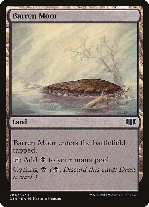 Barren Moor, carta Magic di tipo Land illustrata da Heather Hudson