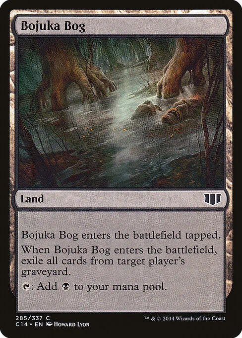 Bojuka Bog, carta Magic di tipo Land illustrata da Howard Lyon